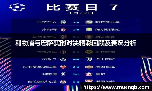 利物浦与巴萨实时对决精彩回顾及赛况分析